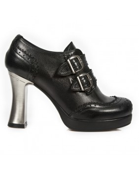 Zapatos negra en cuero New Rock M.GOTH5830-C1