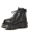 Chaussure montante noire en cuir M.192-C2