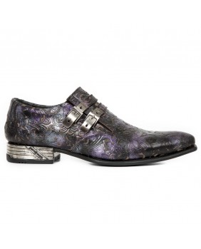 Sapato lilás en couro New Rock M.NW157-C2
