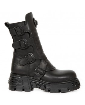 Black leather boot New Rock M.373X-S27