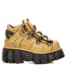 Yellow leather shoes New Rock M.106-C42