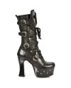 Black leather boot New Rock M.DK025-C10