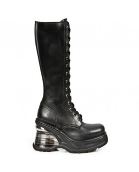 Black leather boot New Rock M.8357-C20