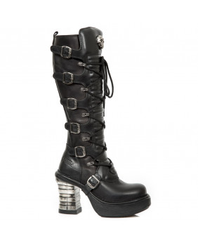 Black leather boot New Rock M.8272-S2