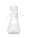 Zapato alto blanca en cuero New Rock M-462-C6