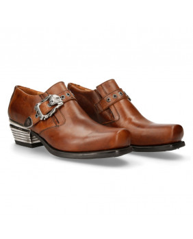 Sapato marrom en couro New Rock M-7963-S3