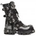 Black and grey leather boot New Rock M.373-CZ73